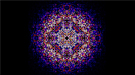 A map of intensities merged using the CrystFEL software.