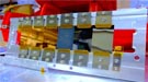 These thin samples of copper, iron and titanium were shocked with optical laser pulses and probed with SLAC's X-ray laser, the Linac Coherent Light Source (LCLS).