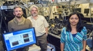 From left, Brett Helms, Frank Ogletree and Sumanjeet Kaur at the Molecular Foundry.