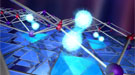 In this illustration, a single layer of superconducting iron selenide (balls and sticks) has been placed stop another material known as STO for its main ingredients strontium, titanium and oxygen.