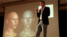 Doug Roble gives the plenary talk on the science behind visual effects and filmmaking at the Science Day program during the 2015 National Science Bowl competition.