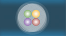 An illustration of a tetraquark.