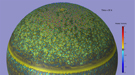 As part of the team’s research on Jupiter’s dynamo, they performed planetary atmospheric dynamics simulations of rotating, deep convection in a 3D spherical shell, with shallow stable stratification. 