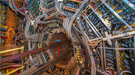 Detectors at the Relativistic Heavy Ion Collider (RHIC) track protons, neutrons, and other subatomic particles produced by ion collisions to better understand quark-gluon plasma. 