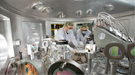 At the Matter in Extreme Conditions (MEC) instrument at LCLS, the researchers zapped knuckle-shaped samples with a laser to create plasma, then used an X-ray scattering technique to watch it expand and collide.