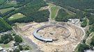 Aerial view of construction