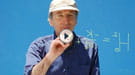 Nobel laureate Saul Perlmutter writing a formula