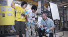 Three Japanese scientists in the lab