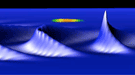 Image of a wakefield through a plasma