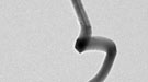 Showing distortion of nanowire electrode during charging